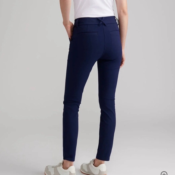 Peter Millar Women's Classic Navy Ankle Pants - Picture 2 of 5